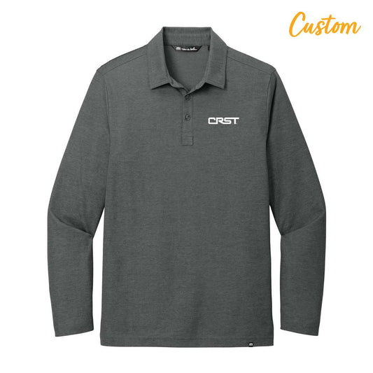 CRST TravisMathew Oceanside Heather Long Sleeve Polo